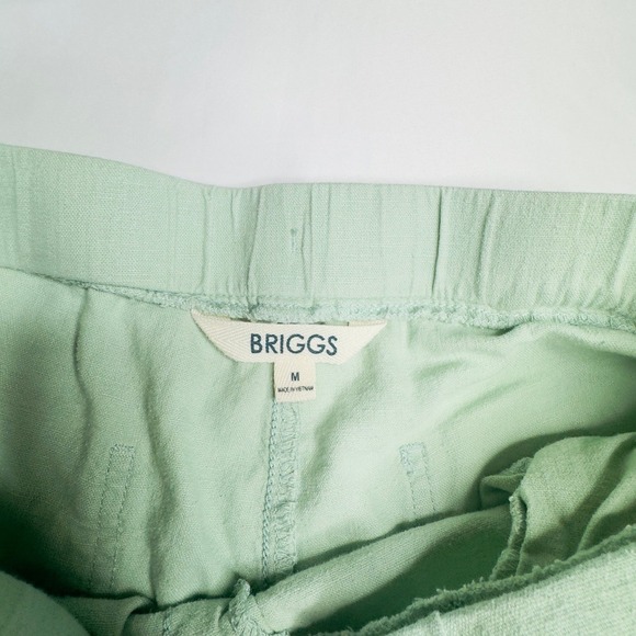 Briggs‎ Seafoam Green Linen Shorts Size Large - Picture 6 of 15